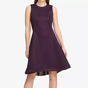 DKNY Mesh Fit & Flare Dress w/ Pockets